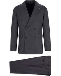 Tagliatore - Double-Breasted Virgin Wool Suit - Lyst