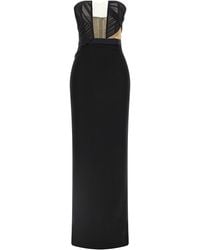 Nensi Dojaka - 'Corsetted Draped Maxi' Dress - Lyst