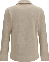 Maison Margiela - Cotton Zip-Up Sweater Wool Ovis Aries - Lyst