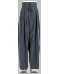 Alysi - High-Waisted Trousers With Waistband Modal - Lyst