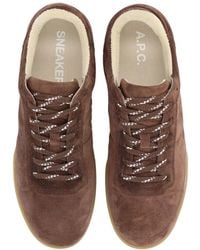 A.P.C. - Sneaker Moe Calfskin Trainers - Lyst