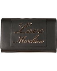 Love Moschino - Signature Logo Embossed Shoulder Bag - Lyst