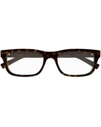 Gucci - Rectangle Frame Glasses - Lyst