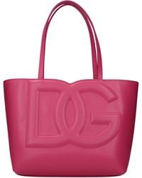 Dolce & Gabbana - Dolce&Gabbana Handbags Fuchsia/Lilac Leather - Lyst
