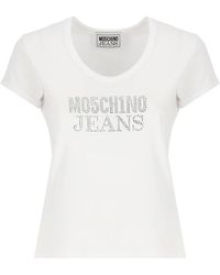 Moschino - Jeans Logo-embellished Crewneck T-shirt - Lyst