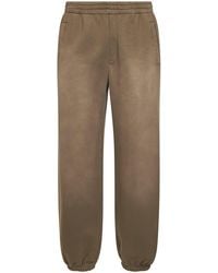 Golden Goose - Bleached-Effect Cotton Jogging Trousers - Lyst