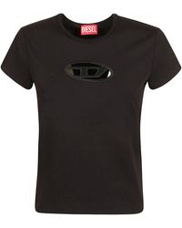 DIESEL - T-angie T-shirt Black - Lyst
