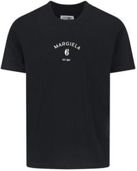 MM6 by Maison Margiela - T-Shirts And Polos Cotton - Lyst