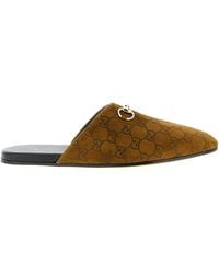 Gucci - Sabot Suede Horsebit - Lyst