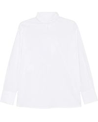 THE NINA STUDIO - Tie-Neck Long-Sleeve Blouse - Lyst