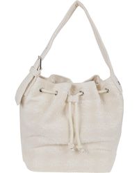 Tory Burch - T Monogram Terry Oversized Bucket Bag - Lyst