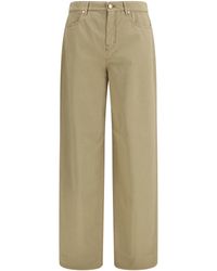 Max Mara - Baggy Pants Pure Cotton Satin - Lyst