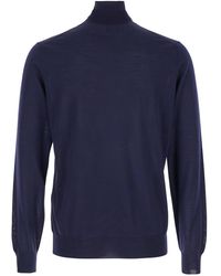 Le Plain - Turtleneck Pull With Rib Trim - Lyst