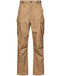 no_brand_found - Cargo Trousers Cotton Twill Camel - Lyst