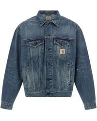 Carhartt - Helston Destroy Wash Denim Jacket - Lyst