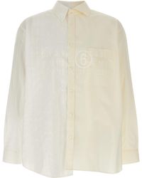 MM6 by Maison Margiela - Numeric Signature Mm6 Shirt Cotton Shirt, Blouse - Lyst