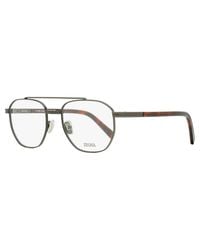 ZEGNA - Geometric Pilot Eyeglasses Ez5285 009 53Mm Metal/Plastic (Acetate) - Lyst