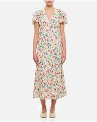 Polo Ralph Lauren - Short Sleeves Midi Dress - Lyst