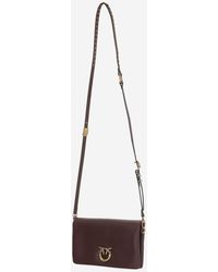 Pinko - Shoulder Bag Burgundy-Antique Burgundy Wine/Antique Leather - Lyst