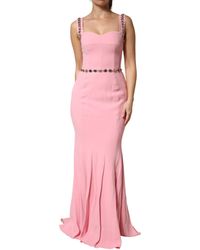 Dolce & Gabbana - Embellished Sheath Mermaid Gown Dress 46+03+Vi - Lyst