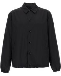 Prada - Virgin Wool Full-Length Jacket Clothing - Lyst