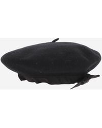 Patou - Wool Beanie With Grosgrain Bow Hat - Lyst