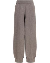 Fabiana Filippi - Straight Leg Wool, Silk And Cashmere Knit Pants Trousers - Lyst