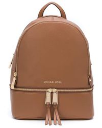 Michael Kors, Bags, Michael Kors Rhea Zip Extra Small Mini Messenger  Backpack Crimson Wsequins