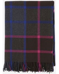 Etro - Wool Scarf With Check Pattern - Lyst