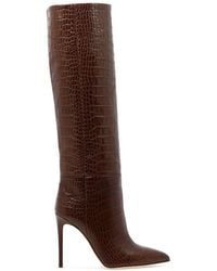 Paris Texas - 105 Mock Croc Leather Knee-high Boots - Lyst