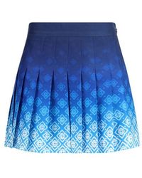 CASABLANCA - Blue Silk Mini Skirt - Lyst