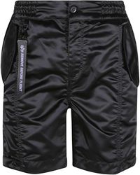 Alpha Industries - Buttoned Nylon Shorts - Lyst