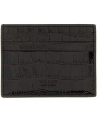 Tom Ford - Crocodile Leather Card Holder - Lyst