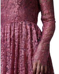 Dolce & Gabbana - Lace Midi Dress - Lyst