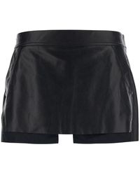 Rick Owens - Miniskirt 'Fog' With Cut-Out On The Front And Zip Closure On The Back - Lyst