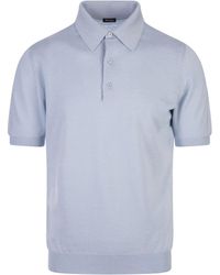 Kiton - Sky Knitted Short-Sleeved Polo Shirt - Lyst