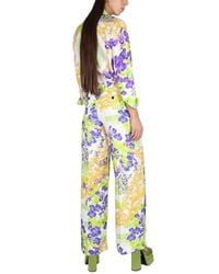 Versace - Baroque Pants Viscose Trousers - Lyst