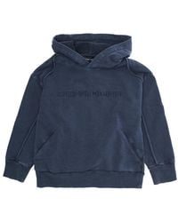 Emporio Armani - Hoodie With Drawstring Hood Cotton Hoods & Sweatshirts - Lyst
