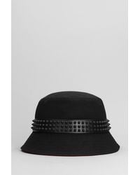 Christian Louboutin - Bobino Spikes Hats In Black Cotton - Lyst