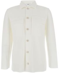 Lardini - Shirt With Classic Collar And Two Front Patch Pockets - Lyst