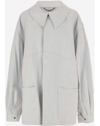 Maison Margiela - Cotton Jacket With Oversize Collar - Lyst