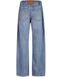 Alexander Wang Logo-embossed Balloon Jeans in Blue | Lyst