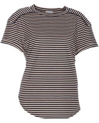 Brunello Cucinelli - Striped Crewneck T-shirt - Lyst