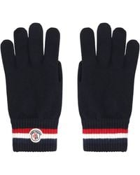 Moncler - Tricolored Wool Gloves - Lyst
