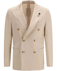 Lardini - Double-Breasted Jacket Outer: Cotton; Inner: Cupro Blazers E Vests - Lyst