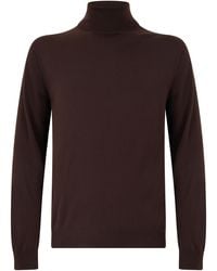 Slowear - High Collar Wool Sweater Virgin - Lyst