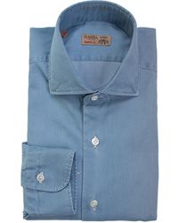 Barba Napoli - Denim Long-Sleeved Shirt - Lyst