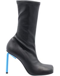 off white heel boots