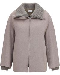 P.A.R.O.S.H. - Double Wool And Quilted Jacket - Lyst