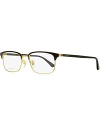 Gucci - Rectangular Eyeglasses Gg0131O 001- 53Mm 131 Metal/Plastic (Acetate) - Lyst
